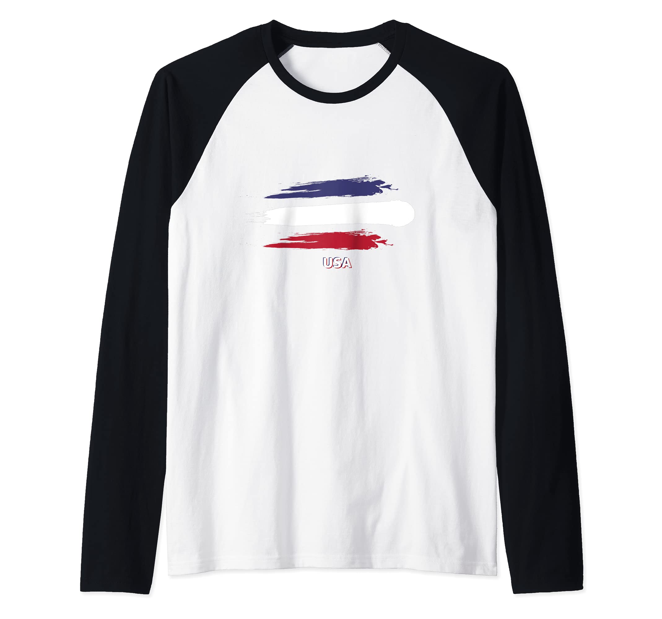 Flag United States Raglan Baseball Tee