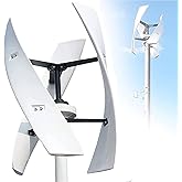 Lbxlhr 10000W/12000W Upgraded Wind Vertical Axis Turbine Generator 12V 24V 48V 220V with MPPT Controller Wind Turbine Kit for Hybrid Wind Solar System(12000w,24v)