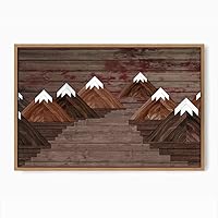 Framed Canvas Wall Art Colorful Abstract Canvas Prints Home Artwork Decoration for Living Room,Bedroom - 16x24 inches