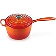 Le Creuset Enameled Cast Iron Signature Saucepan, 2.25 qt., Flame