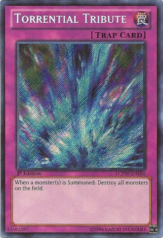 Yu-Gi-Oh! - Torrential Tribute (LCYW-EN180) - Legendary Collection 3: Yugi's World - 1st Edition - Secret Rare