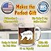 Mama Bear Mug - Glass Coffee Mug - Makes a Great Mom Gifts, Christmas Birthday or Mother's Day Gift, 13 Oz Capacity with White Gift Box Included
