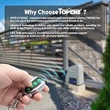 TOPENS M12 Remote 4-Button Fob for Swing Sliding Gate Opener 2-Pack view 5