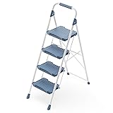 KINGRACK 4 Step Ladder, Sturdy Step Stool with