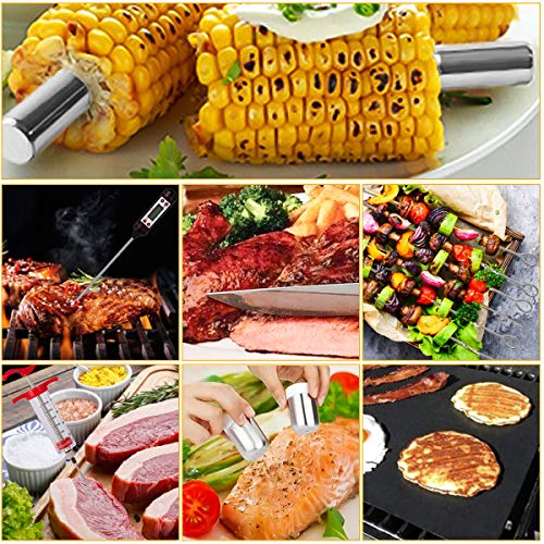 Loytbergs BBQ Tools Set, Grilling Accessories, 27 PCS Stainless Steel Grill Kit, Dad Grilling Gifts, Great Barbecue Utensil Tool for Men Women