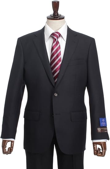 Amazon Co Jp リッケンバッカーエグゼ Ruckenbaccharexe フラテッリ タリア ディ デルフィノ スーパー1s2つボタン スーツ 無地 ネービー 服 ファッション小物