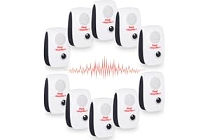 ZLIEATMP 10Pack 2025 Ultrasonic Insect&Pest Repeller,Electronic Mouse Repellent Ultrasonic Plug in Mice Repellent Indoor Insect Repellent Plug in Pest Control for Cockroach,Spide,Rat,AntBugs,Roach,Rodent