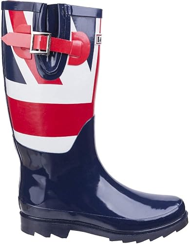 Amazon Com Lambretta Unisex Adults Phoenix Union Jack Wellington Boots 13 Us Red White Blue Boots