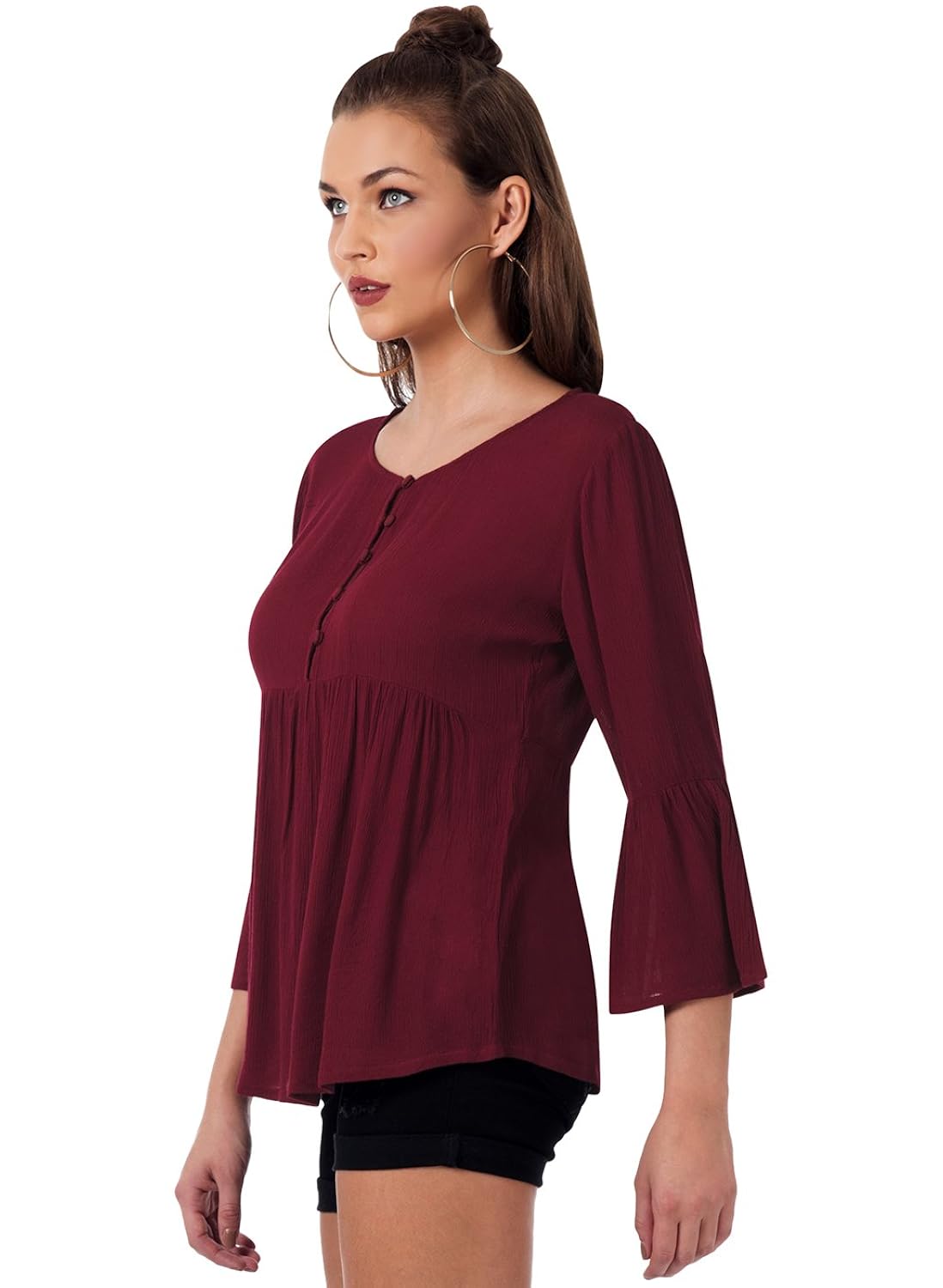 faballey women's plain regular fit top