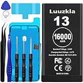 Luuzkla 16000mAh (New Upgrade) Battery Compatible with iPhone 13, Super Capacity Battery Compatible with iPhone 13, with Full