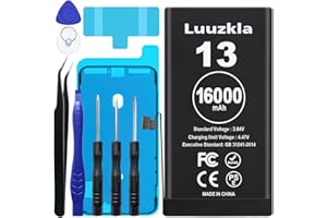 Luuzkla 16000mAh (New Upgrade) Battery Compatible with iPhone 13, Super Capacity Battery Compatible with iPhone 13, with Full