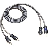 RECOIL RCI23 100% Oxygen Free Copper 3ft 2-Channel RCA Audio Cable, Twisted Pair with Noise Reduction