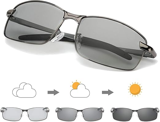 polarized photochromic glasses