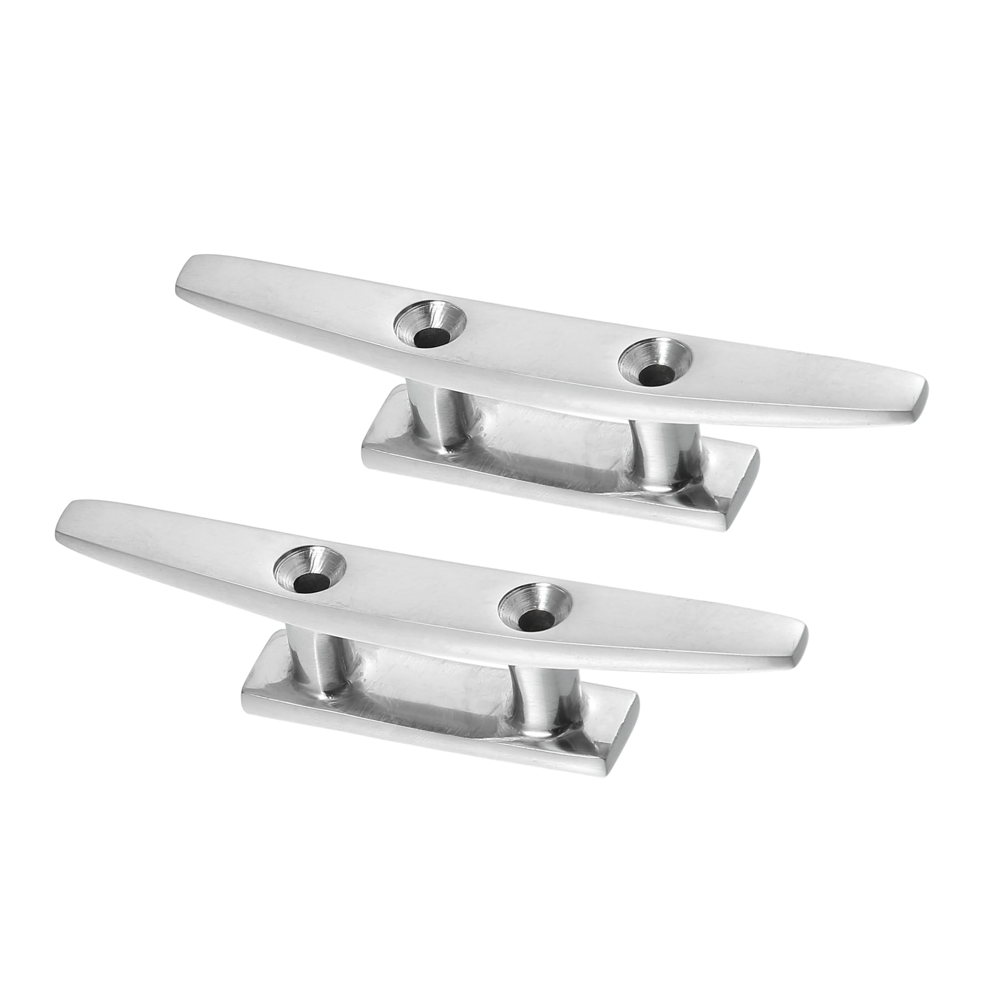 A ABSOPRO Boat Flagpole Cleat Hook 4" Boat Deck Rope Cleat (Set of 2)