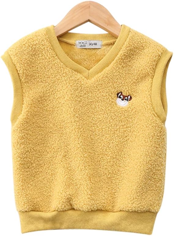 Amazon ケヤカ Keyaka キッズ ベスト ｖネック フランネル ふわふわ ノースリーブ 女の子 男の子 パイル 春秋冬 ベスト ベビー チョッキ 防寒 上着 男女兼用 学生 制服 通園 通学 可愛い おしゃれ 暖かい 子供服 トップス ベスト 通販