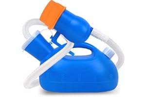 Portable Urinals for Men, OOCOME Upgrade Urinal Male Urine Bottle Spill Proof for Seniors, Mens Pee Bottles with Soft Funnel 