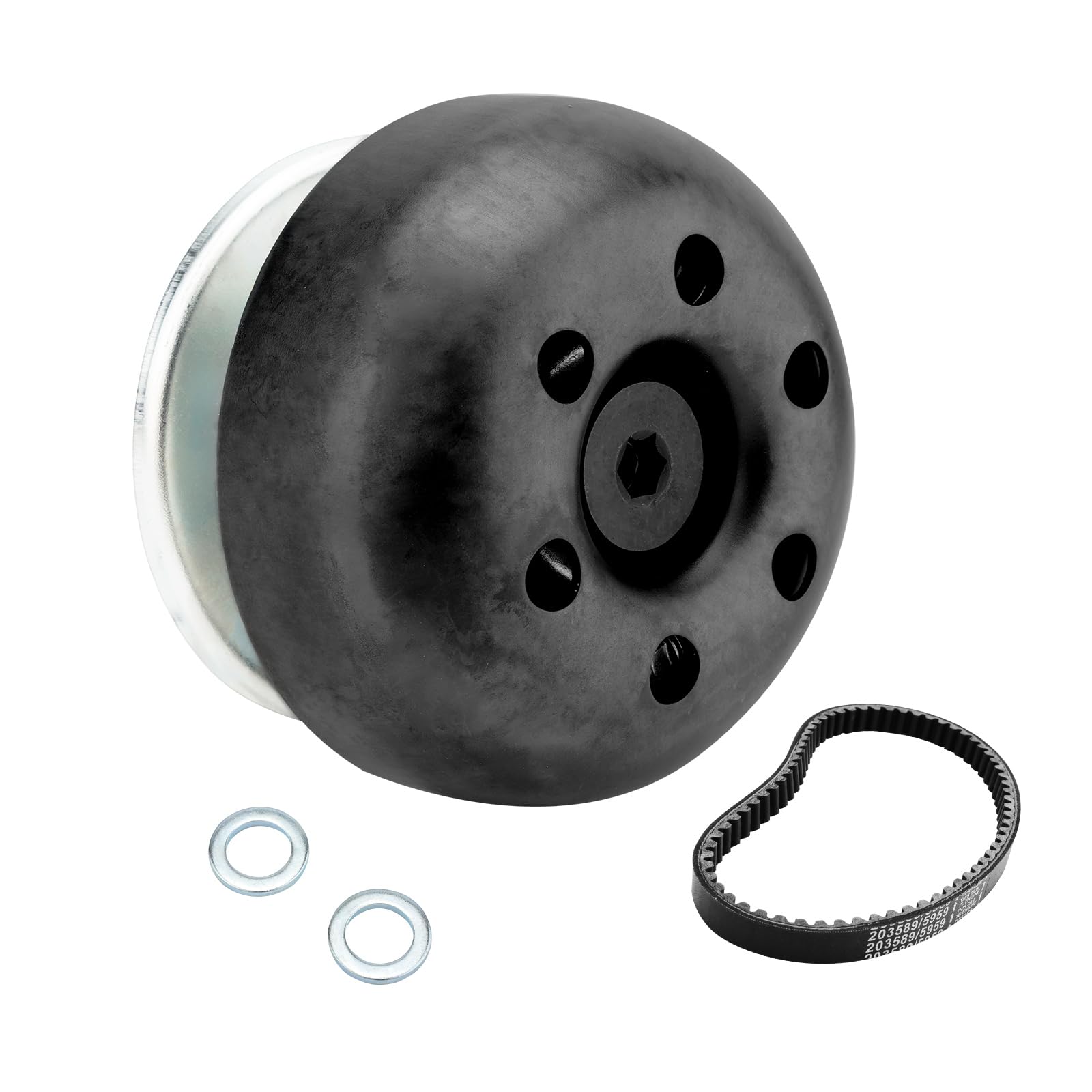 Photo 1 of Super 30 Series Torque Converter Driver Clutch With Belt, Compatible With Predator 224 212cc 196cc, Honda, Briggs Stratton Engines, Coleman Baja Massimo Mini Bikes, Black, 30 Series TAV Kits 3/4" Bore