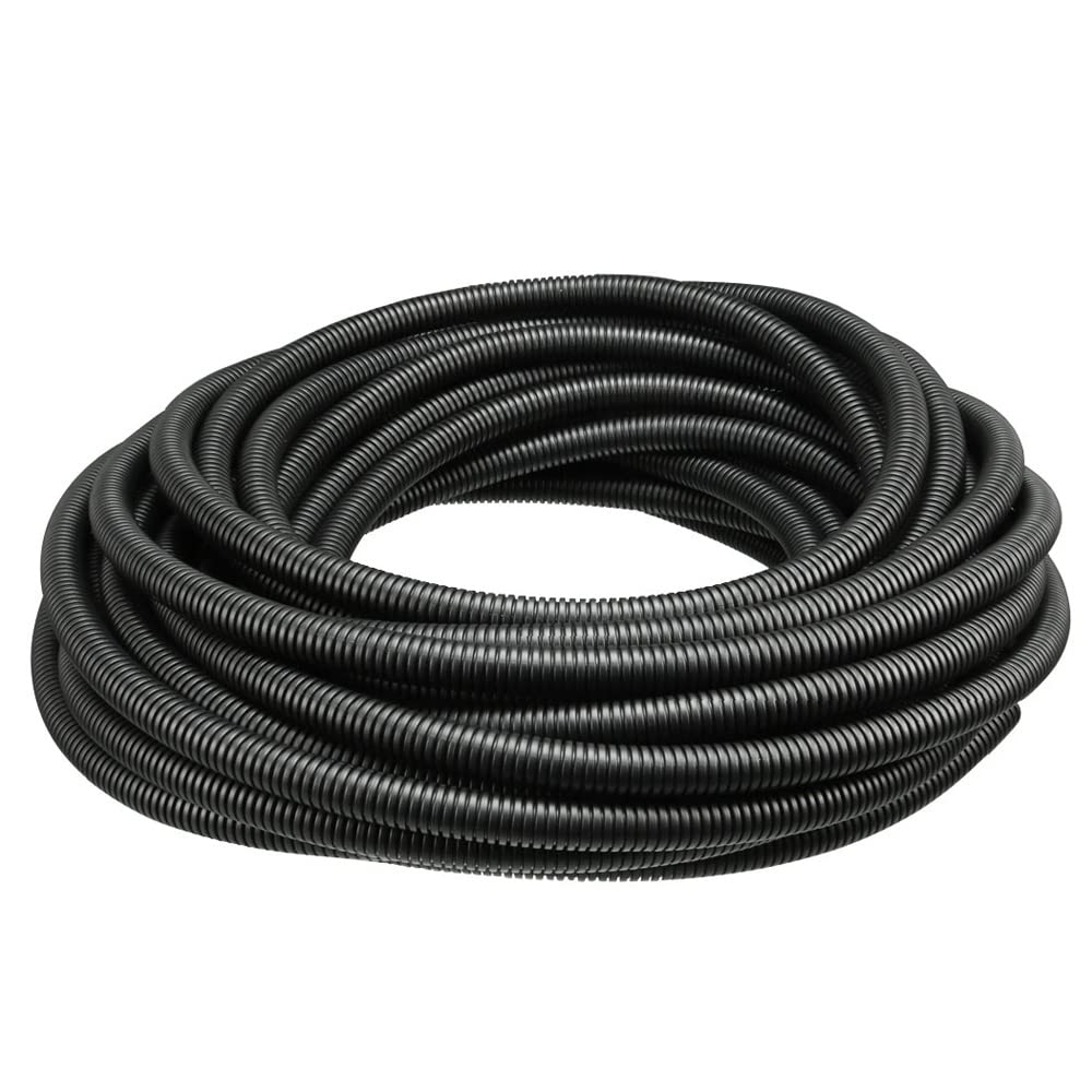 MOCNT Split Loom Wire Auto Split Loom Tubing Wire Conduit Polyethylene Corrugated Flexible Tube Cable Management Sleeve Protection Pipe Cable Tidy Organiser 8mm 5meter