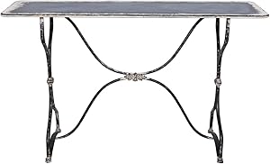 SOFFEE DESIGN Vintage Console Table, Stable and Sturdy Side Table, Casual Narrow End Tables for Home, Living Room, Bedroom, Small Space Decoration, 55 inch