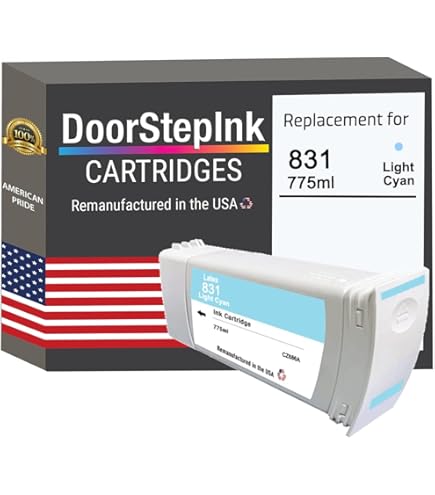 DoorStepInk Remanufactured Cyan Ink Cartridge For HP 789 CH616A - DesignJet L25500 Wide Format Printers