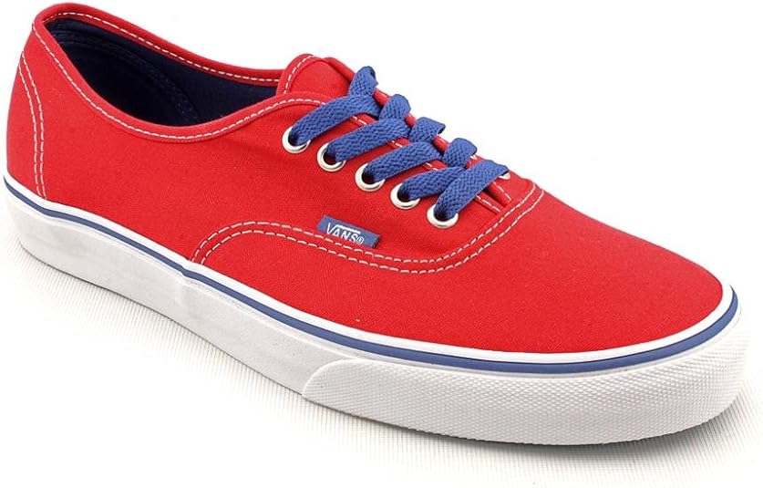 Vans Authentic Athletic Sneakers Shoes Red Mens Fashion