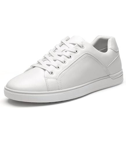 men's white dress sneakers ZGR Synthetic Leather Sneakers,Low Top Tennis Shoes White US7 | Easy-wipe synthetic leather,memory foam,non-slip outsole,low-top lace-up,casual,travel,tennis,walking Old Navy Women's Extra In classic white WWII COLOR:Amethyst