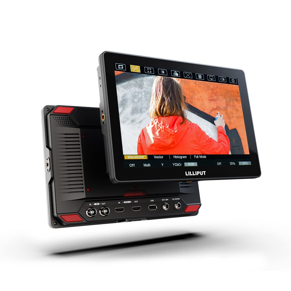 LILLIPUT HT series 2000nits Ultra-Bright Touch Control Screen with HDMI 2.0 3G-SDI Input Output LANC 3D-LUT Waveform Histogram 5