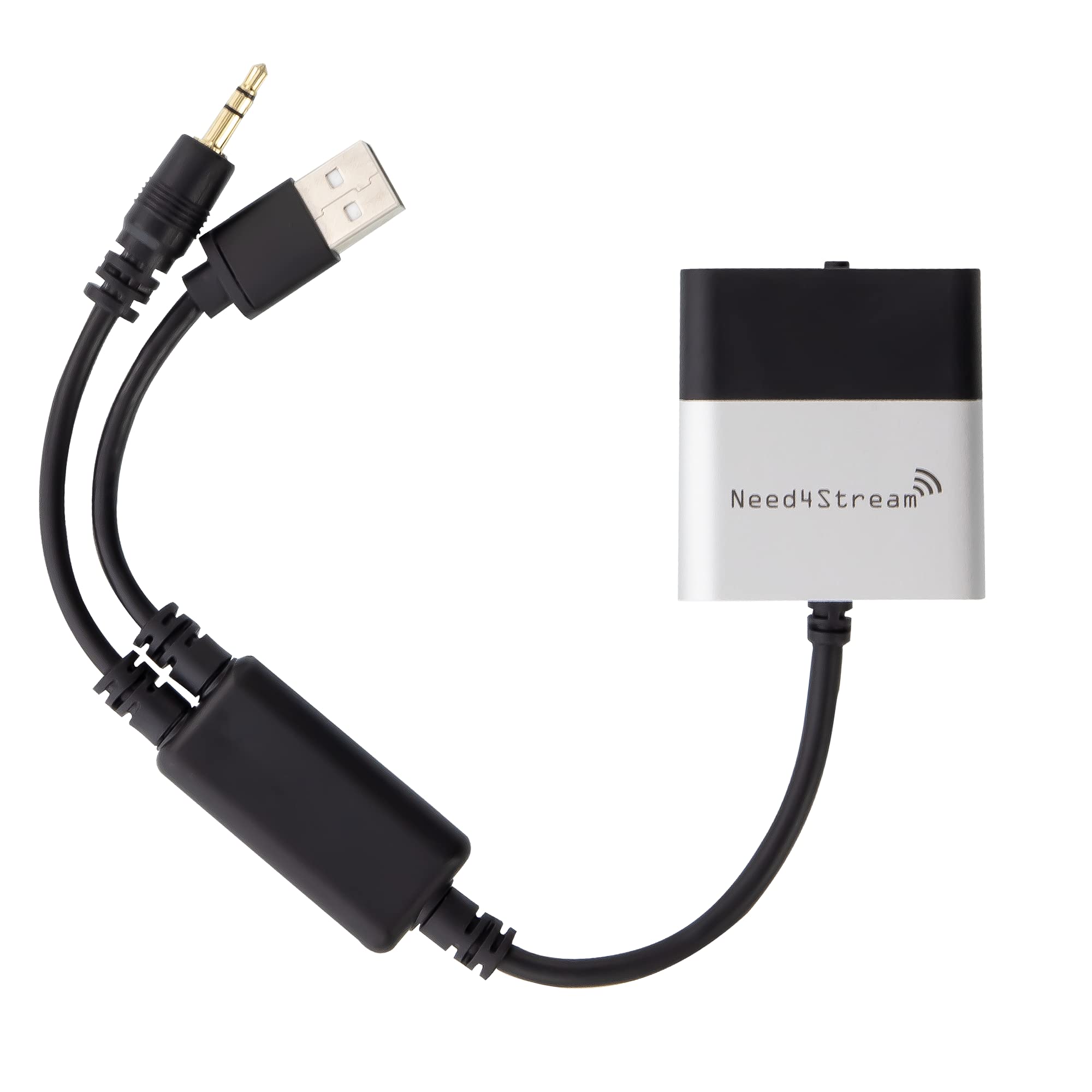 Need4Stream Compatible with BMW Radio M-Ask/Champ and Professional CIC, Navigation iDrive CCC and iDrive CIC N4S300B Bluetooth Audio Interface with Title Lists, Suitable for iPhone and Android