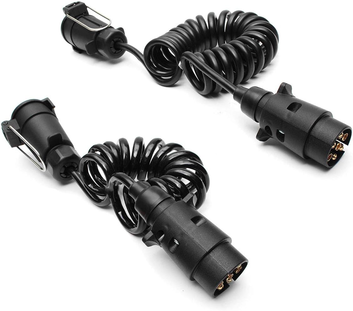 C-FUNN 200/300Cm 7Pin Trailer Light Board Extension Cable Lead Male To Female Lights For Trailer Truck - 2M - Image 4