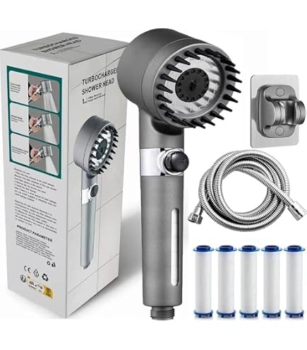 Drivse IonDrops Showerhead, Geran Ultifunctional Assage Shower, Adjustables Pressure