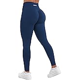 AUROLA Influence Workout Leggings for Women, Seamless Compression Tummy Control Leggings Mid Rise Yoga Pants