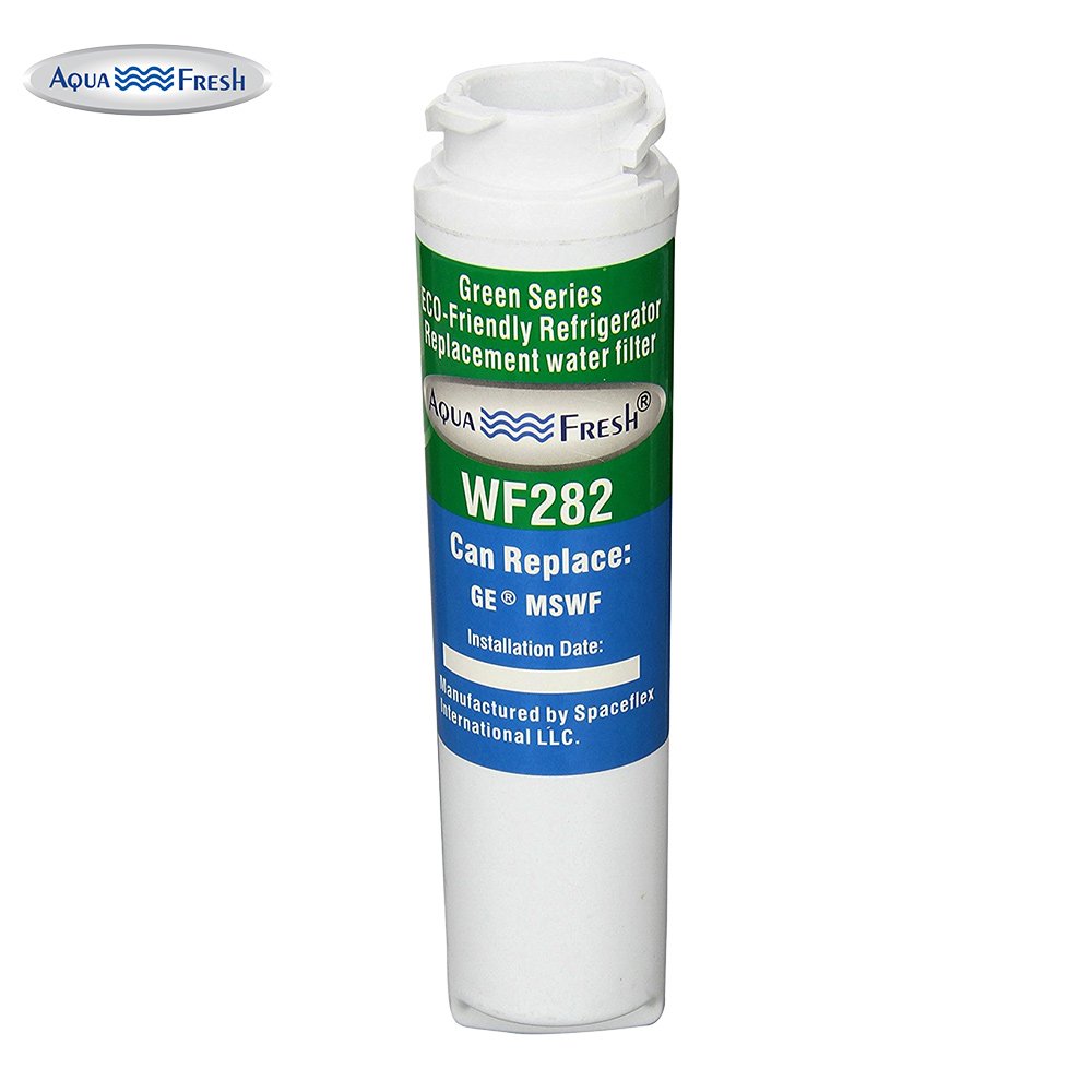 Aqua Fresh WF282 Refrigerator Water Filter, Compatible with GE MSWF, 101820-A, 101821-B, PC46783, PS1559689, WR02X12345, WR02X12801 (1 Pack)