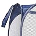 MaidMAX Pop-Up Laundry Clothes Hamper, Mesh Laundry Basket with 2 Handles Each, Collapsible, Blue, Set of 2