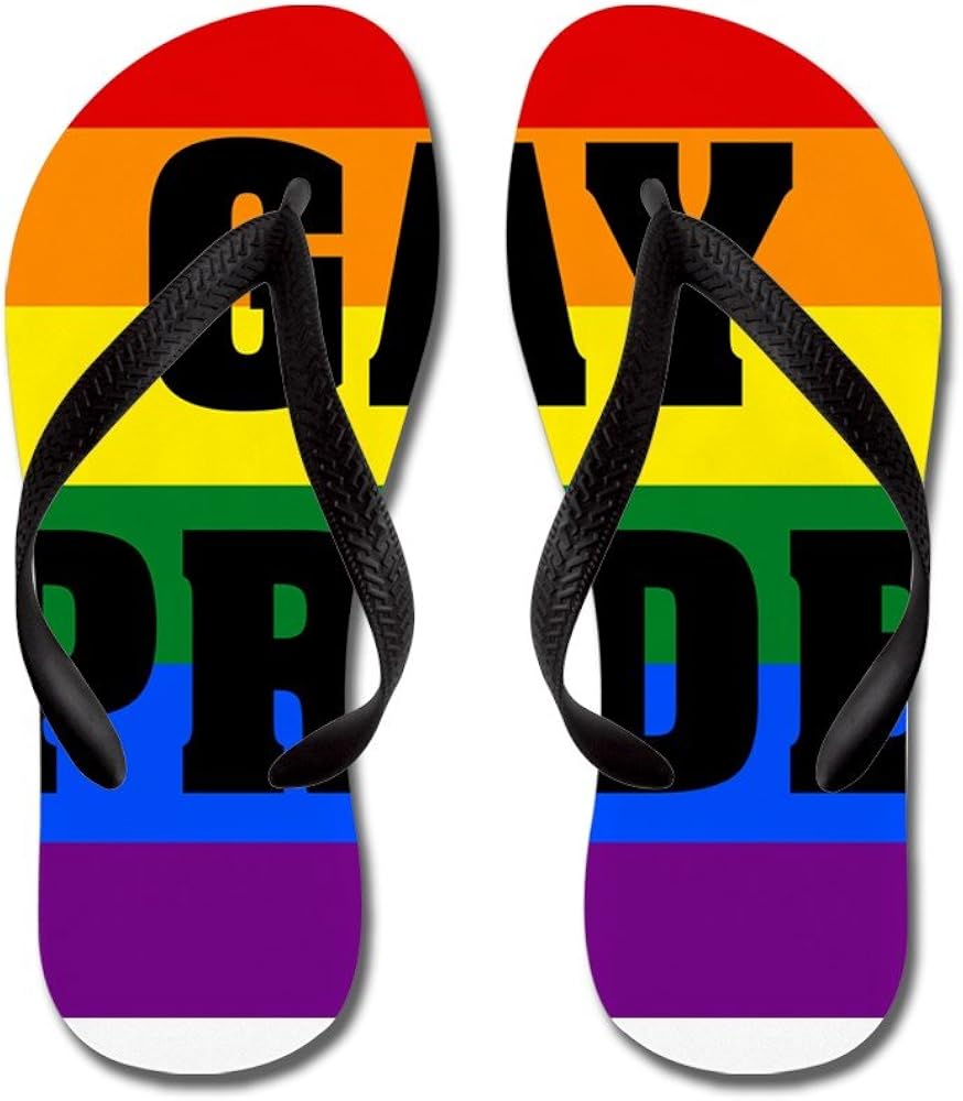 pride flip flops