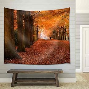 Autumn Colors in The Forest - Fabric Wall Tapestry Home Decor - 51x60 inches