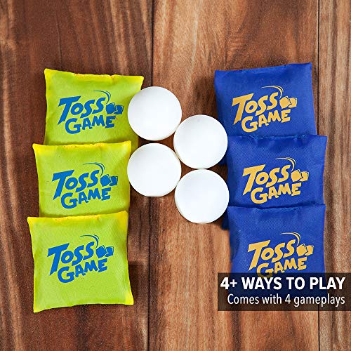 Sport Squad Basket Bash Indoor/Outdoor Tower Toss Game with Bean Bags & Table Tennis Balls