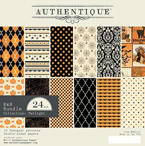 AUTHENTIQUE PAPER, LLC Paper PAD 8X8, us:one size, Twilight, 6 Designs/4 Each