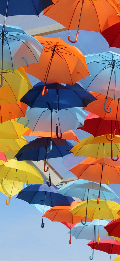 PeelitStickit Colour Umberlla, Beautiful Nature Wall Murals, ID-3321, vinyl