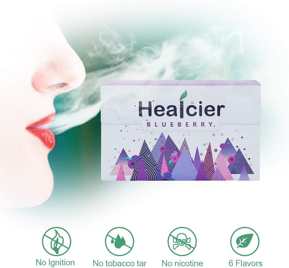 Healcier Stick Heat Stick Extra Tea Sticks Filter Tubes Inhaler no Burn Stick for Heating Device (Blueberry, 1)