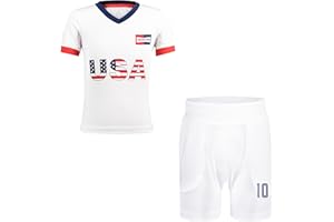 BDONDON Kids Soccer Jerseys for Boys & Girls Size 2-14 Years - Breathable Youth Soccer Football Training Outfits Gifts