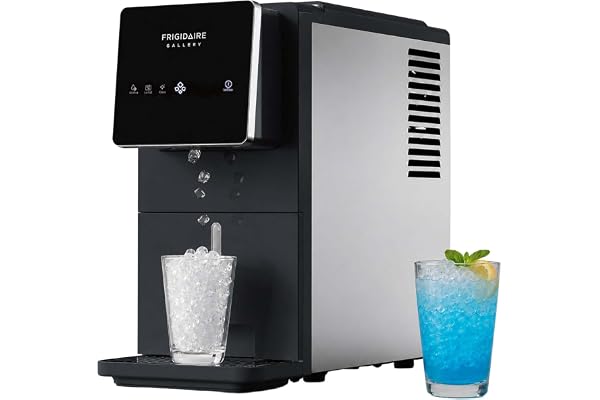FRIGIDAIRE Touchscreen Nugget Ice Maker, Countertop Ice Machine, Sonic Ice Maker with 33 lbs. Capacity, Slate