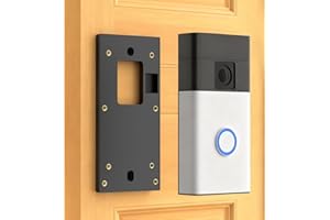 CAGUAN No-Drill R/ing Doorbell Mount for 𝐑𝐢𝐧𝐠 Battery Doorbell (2nd-2024 Release)/(2020 Release),Plus/Pro/1/2/3/3 Plus/4, Renter Friendly Doorbell Mount Plate with 2* Adhesive Tapes for Apartments