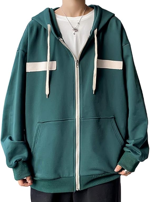 Amazon パーカー メンズ ジャケット 秋服 フード付き ジップアップ ジャージ ストリート カジュアル ジップアップ パーカー 冬春 長袖 大きいサイズ トレーナー パーカー 通販