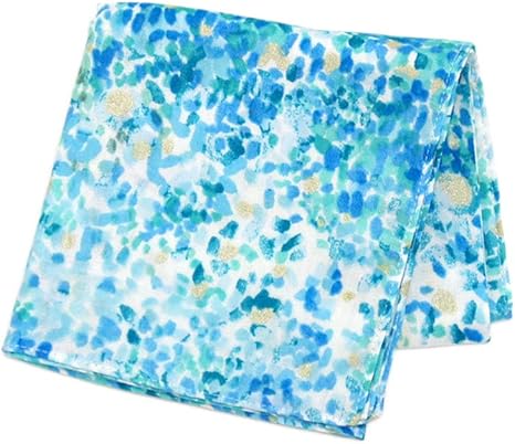 Amazon Co Jp Sumau Nani Iro 大判ハンカチ 小花ブルー Home Kitchen