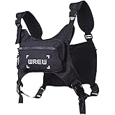 Water Resistant Running Chest Pack for Men-Running Phone Holder with Extra Storage-Lightweight Running Vest for Workouts