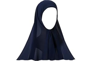 amokk Chiffon Hijab for Women with Undercap Solid Muslim Head Scarf Wraps Included 12 pcs Hijab Pins