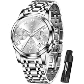 Taxau Watch Men Stainless Steel Luxury Diamond Chronograph with Date Business reloj de Hombre