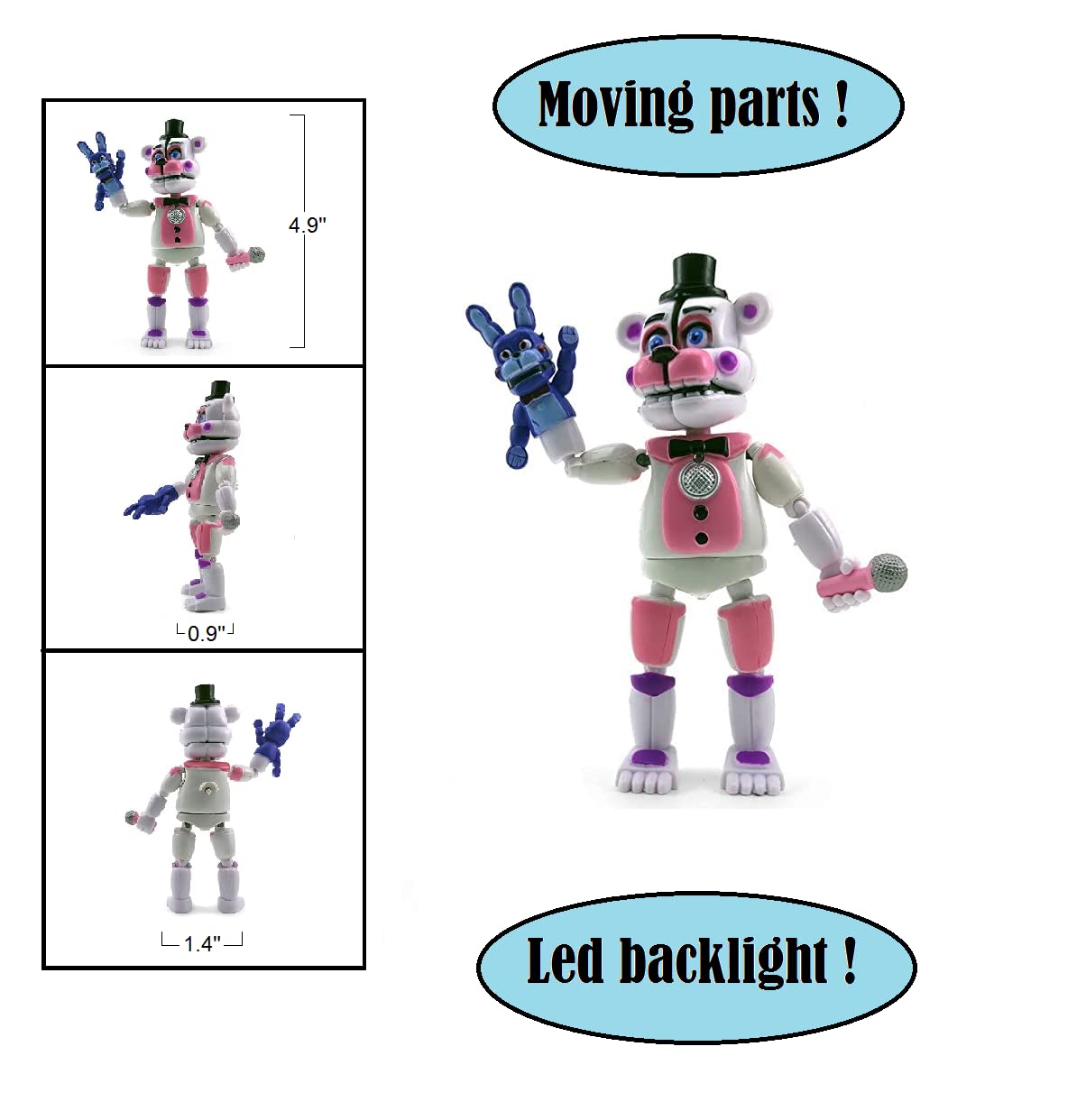 Mua Toysvill FNAF Action Figures Sister Location (Set of 5 pcs), More ...
