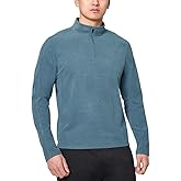 Mondetta Men’s Quarter Zip Fleece Pullover (Indian Teal, XXL)