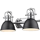 Golden Lighting 3602-BA2 CH-BLK Traditional, Chrome